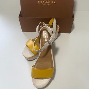 Coach Brittanie Open Toe Wedge Sandal